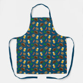 Tablier Bière Oktoberfest, Pretzel & Saucisse Motif Apron (Recto)