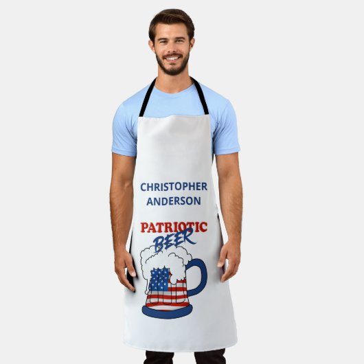 Tablier Bière patriotique (Porté)