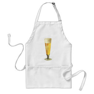 Tablier Bière pression vintage haute et glacée, boisson al