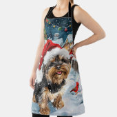 Tablier Biewer Terrier Chien Winter Wonderland Noël Joie (Insitu)