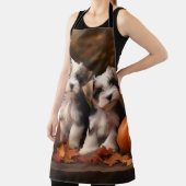 Tablier Biewer Terrier Chiot Automne Citrouille délice (Insitu)