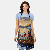 Tablier Biewer Terrier Christmas Boat Holiday (Porté)