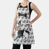 Tablier Biewer Terrier Yorkie Cute Chiens de dessin & Nom (Insitu)