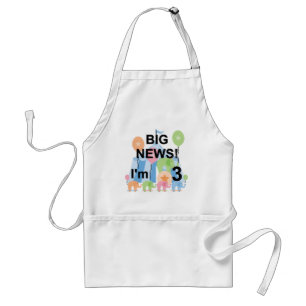 Tablier Big News Circus 3e Anniversaire Tshirts et cadeaux