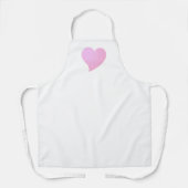 Tablier Big Pink Heart, Love (Recto)