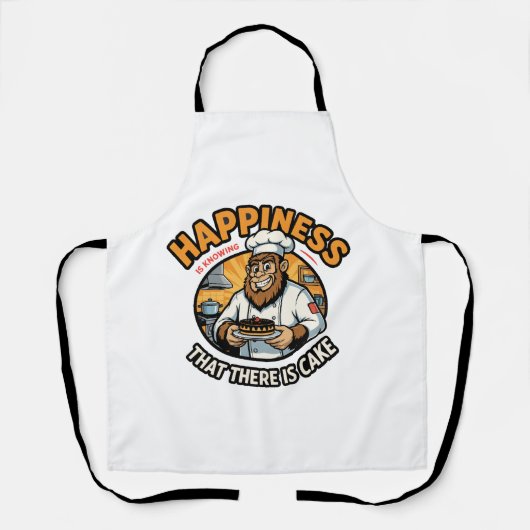 Tablier Bigfoot Baker Cake est Bonheur (Recto)