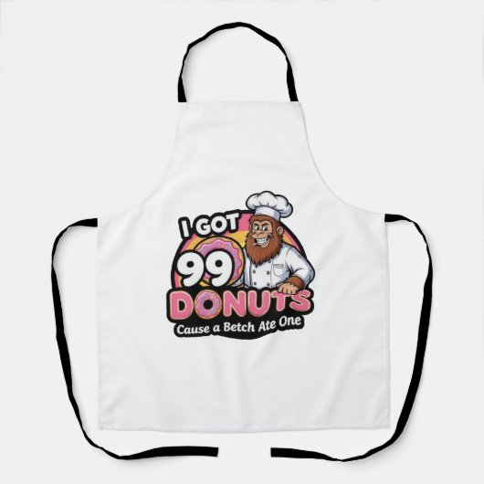 Tablier Bigfoot Baker j'ai 99 doughnuts (Recto)