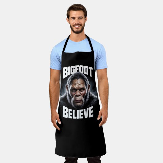 Tablier Bigfoot Croire Cryptid Fan BBQ Pit Apron (Porté)