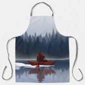 Tablier Bigfoot Lake Canoe Forêt sauvage de pins (Recto)