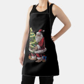 Tablier Bigfoot Noël Arbre Lumières Noël Sasquatatch Amour (Insitu)