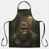 Tablier Bigfoot Sasquatch Alien UFO Funny (Recto)