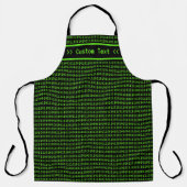 Tablier Binary on Black pour Code Heroes & Gamers - Person (Recto)