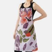 Tablier bird in a fruit garden. seamless pattern (Insitu)
