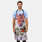 Tablier bird in a fruit garden. seamless pattern (Porté)
