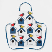 Tablier Birdhouse Bird House Oiseaux colorés Birdhouse (Recto)