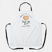 Tablier Biscuit Coeur biscuit Cuisine Rustique moderne Bou (Recto)