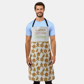 Tablier Biscuit en pain d'épices de Noël amusant (Porté)