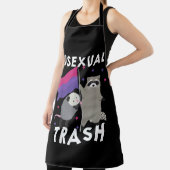 Tablier Bisexual Trash Gay pride Rainbow LGBT Raccoon (Insitu)