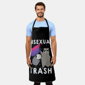 Tablier Bisexual Trash Gay pride Rainbow LGBT Raccoon (Porté)