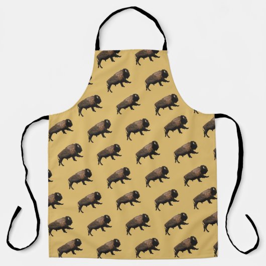 Tablier Bison galopant (Recto)