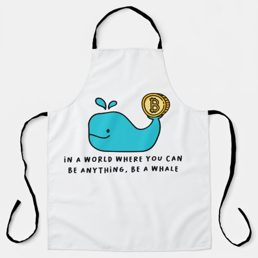 Tablier Bitcoin Whale Crypto Investisseur & BTC Trading De (Recto)
