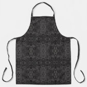 Tablier Black And Gray Abstract Graphic Art Design (Recto)