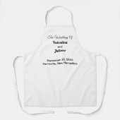Tablier Black and White Wedding Apron (Recto)