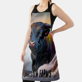 Tablier Black Angus Bull Winter (Insitu)