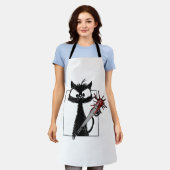 Tablier Black Cat Baseball Horror Halloween (Porté)