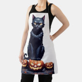 Tablier Black cat halloween (Insitu)