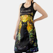 Tablier Black Cat Vitrail jaune (Insitu)