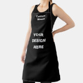 Tablier Black Chef Apron - Design entièrement personnalisa (Insitu)