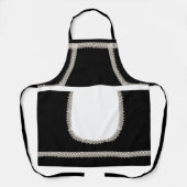 Tablier Black | Costume de femme de ménage française en de (Recto)