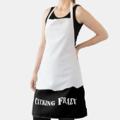 Tablier black Cucking Frazy jeu de mots comme Nucking Futs (Insitu)