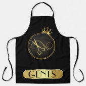 Tablier Black & Gold Barber Shop (Recto)