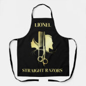 Tablier Black & Gold Barber Shop (Recto)