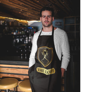 Tablier Black & Gold Barber Shop