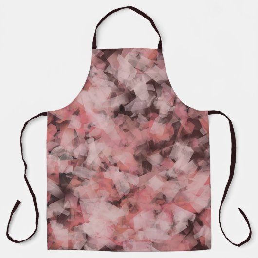 Tablier Black Gray Pink White Modern Geometric Abstract (Recto)