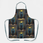 Tablier Black Kitten to Panther Confidence Apron 🐱➡️🖤 (Recto)