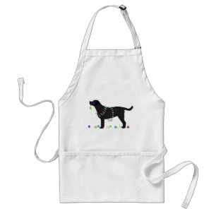 Tablier Black Lab Merry Christmas Design