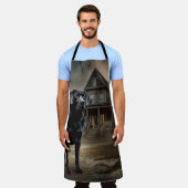 Tablier Black Labrador Halloween (Porté)