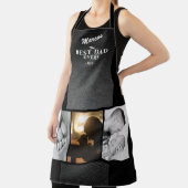 Tablier Black Leather Imprimer Meilleur Papa Ever 3 Photo  (Insitu)