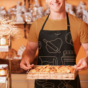 Tablier Black Master Chef Papa Cuisine & Cuisine Ustensile