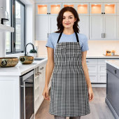 Tablier Black Plaid Pattern