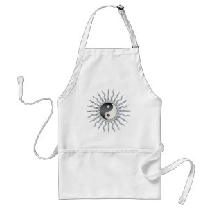 Tablier Black Starburst Yin Yang