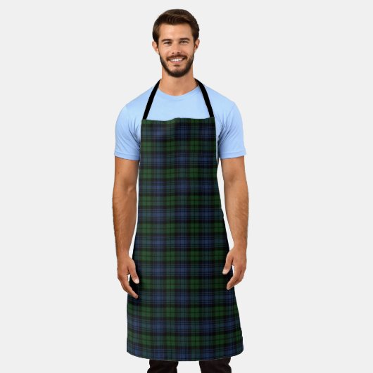 Tablier Black Watch Ancien Tartan écossais (Porté)
