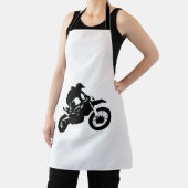 Tablier Black White Pop Art Motocross Motorcyle Sport (Insitu)