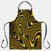 Tablier Black Yellow Gold Swirls Texture (Recto)