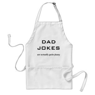 Tablier Blagues de Papa Humour Drôle Simple Minimaliste