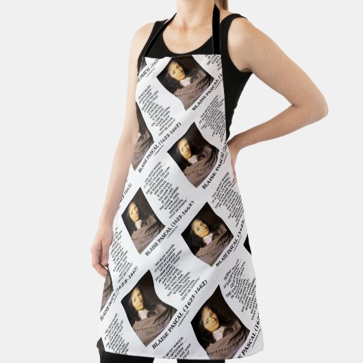 Tablier Blaise Pascal Gain Loss Wagering God Existe Citati (Insitu)